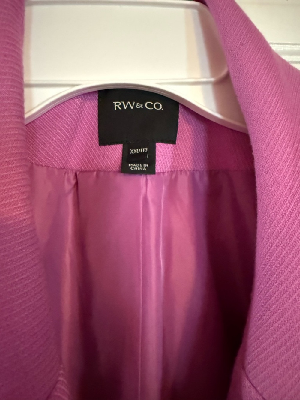 RW&CO. Pink Single-Button Spring Car Coat - Picture 5 of 12